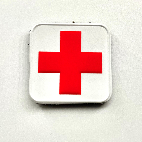 White with Red Cross, PVC - 1