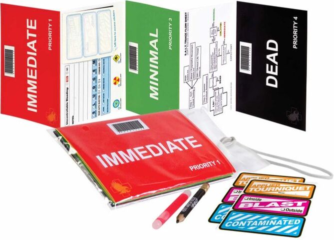 Triage Tag T2 Tag® For Emergency Sites 1/4 X 3-1/4 X 5-3/5 Inch 20 per Case