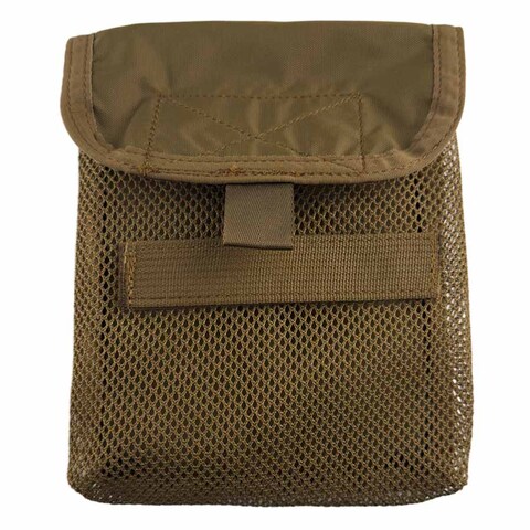 Chinook Small Mesh Pocket 6.5 x 7 x 1.5, Coyote Brown - TAA Compliant